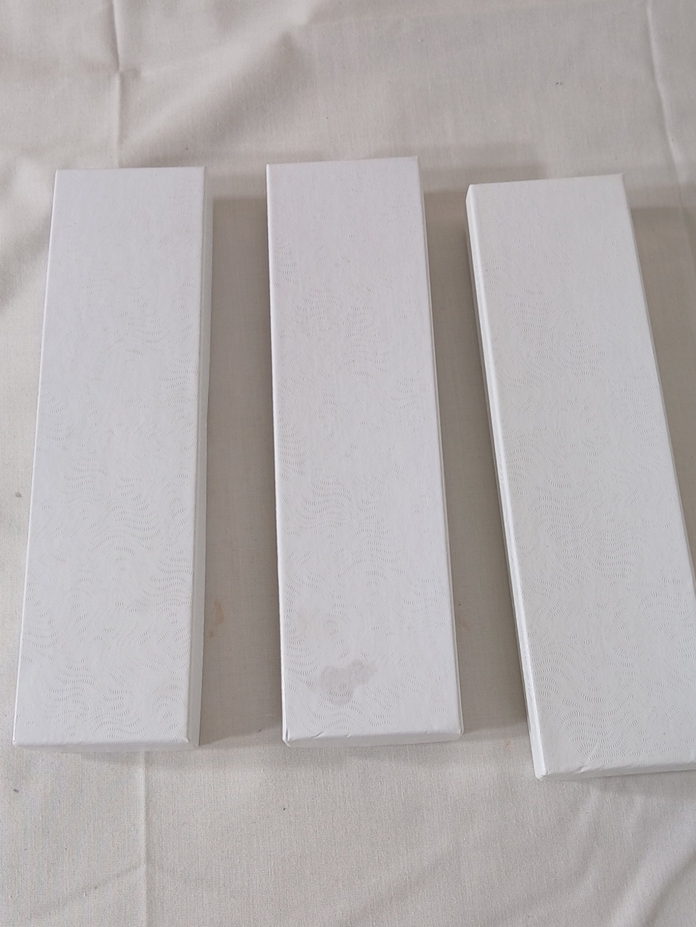 White Storage Organizer Boxes - Set of 3